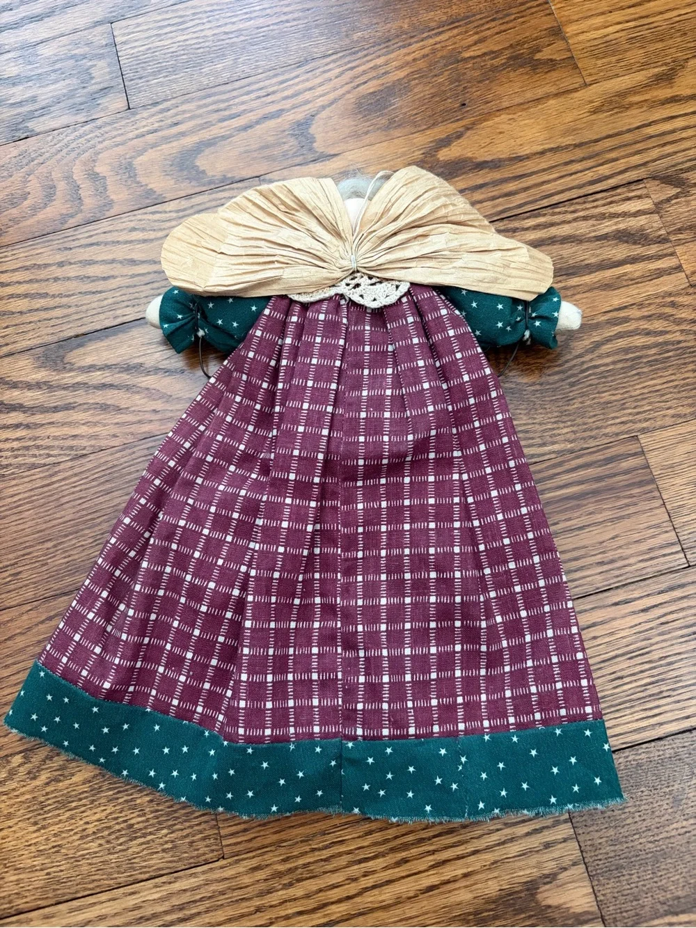 Handcrafted Primitive Country Style Angel Doll Holiday Joy Star Decor